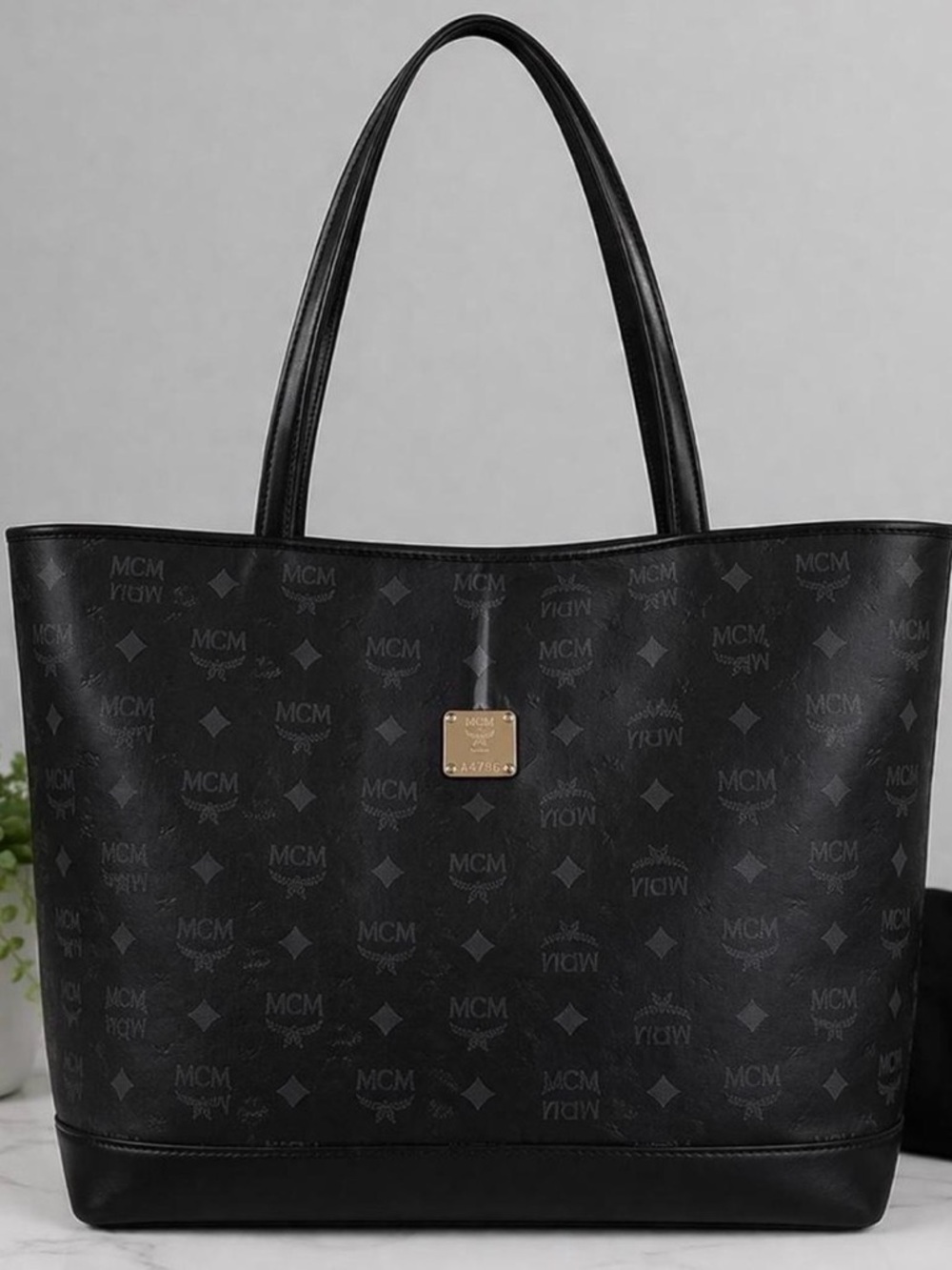 MCM Visetos shopper tote